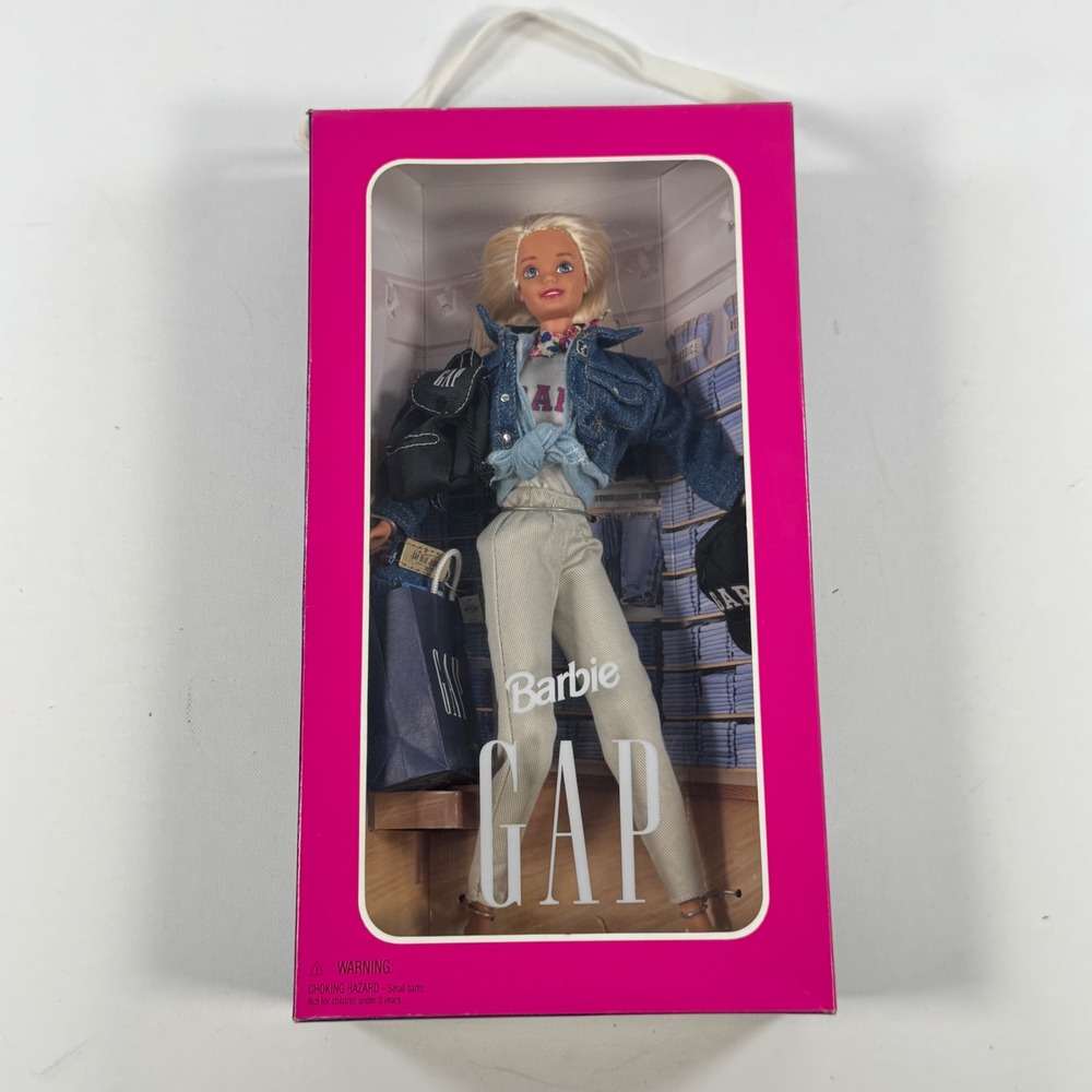 Vintage 1996 Gap Barbie Special Edition Mattel 16449 Denim Khakis NIB